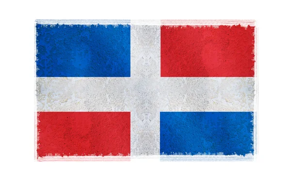 Flaga Dominiki na tle — Zdjęcie stockowe