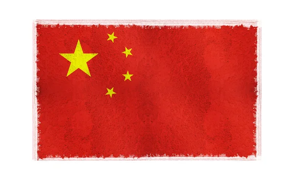 Flagge aus China auf Hintergrund — Stockfoto