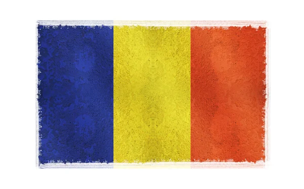 Csád zászló a háttérben zászlaja — Stock Fotó