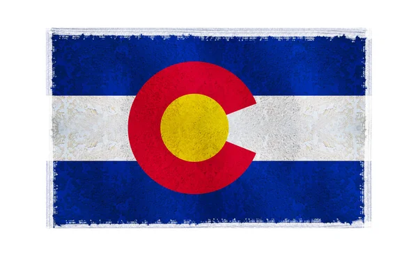 stock image Flag of Colorado on background