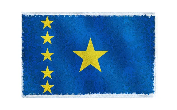 Bandeira do Congo no fundo — Fotografia de Stock