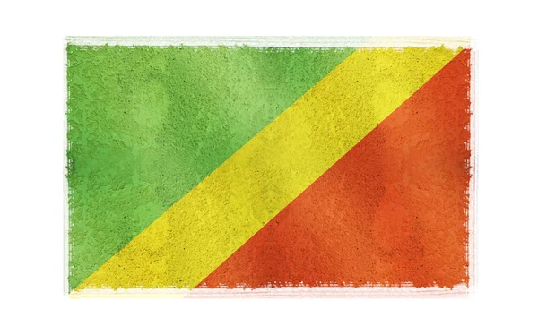 Arka planda Kongo Cumhuriyeti bayrağı — Stok fotoğraf