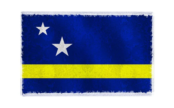 Curacao háttér zászlaja — Stock Fotó