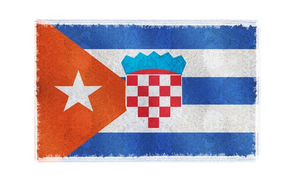 Flagge Kubas auf dem Hintergrund — Stockfoto