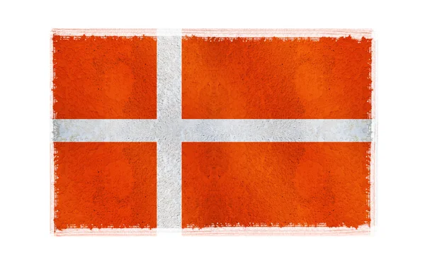 Dánská vlajka na pozadí — Stock fotografie