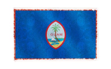 Flag of Guam on background clipart