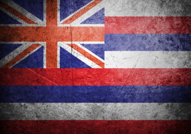 arka plan üzerinde Hawaii bayrağı