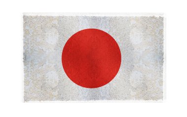 Flag of Japan on background clipart