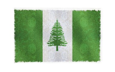 Flag of Norfolk Island on background clipart
