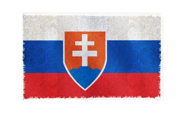 Flaga Słowacji na tle — Zdjęcie stockowe