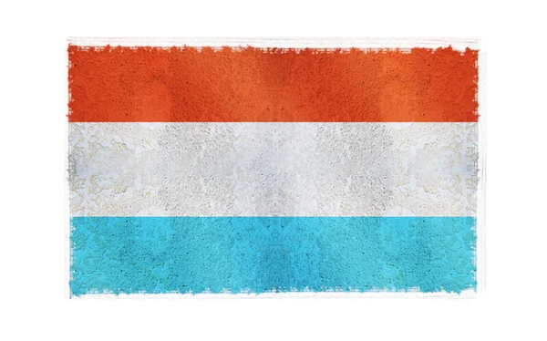 Flagge Luxemburgs im Hintergrund — Stockfoto