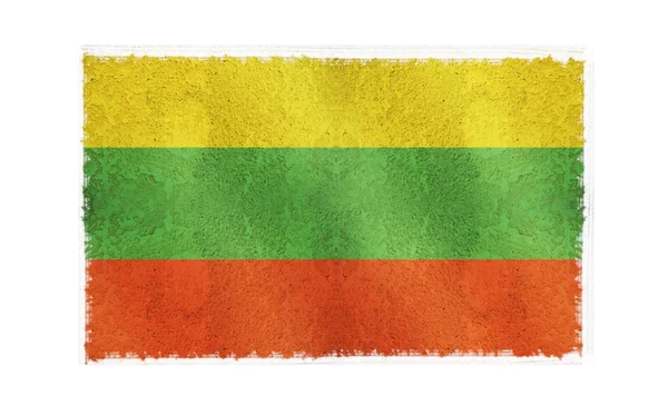 Flagge Litauens im Hintergrund — Stockfoto