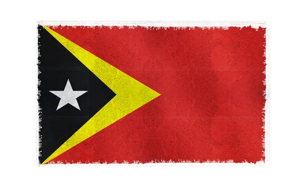 Bandera de Timor Oriental sobre fondo — Foto de Stock