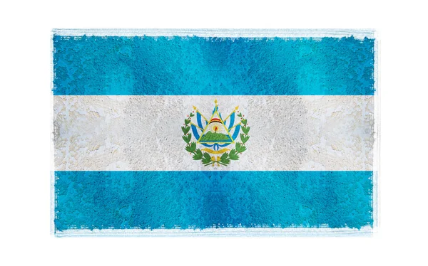 Arka plan üzerinde el salvador Cumhuriyeti bayrağı — Stok fotoğraf