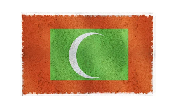 Bandeira de Maldivas no fundo — Fotografia de Stock