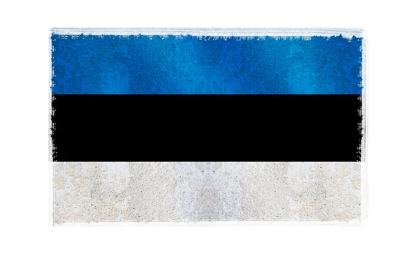 Vlajka Estonska na pozadí — Stock fotografie