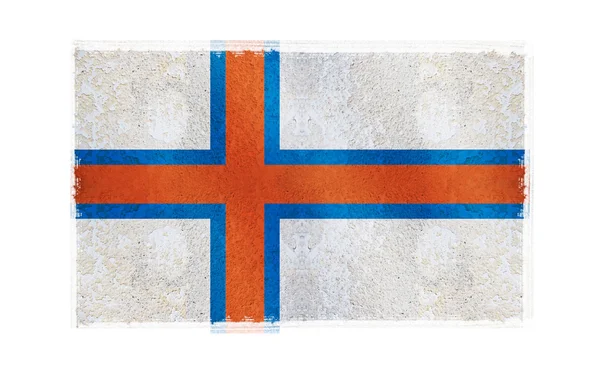 Háttérben a Feröer-szigetek zászlaja — Stock Fotó