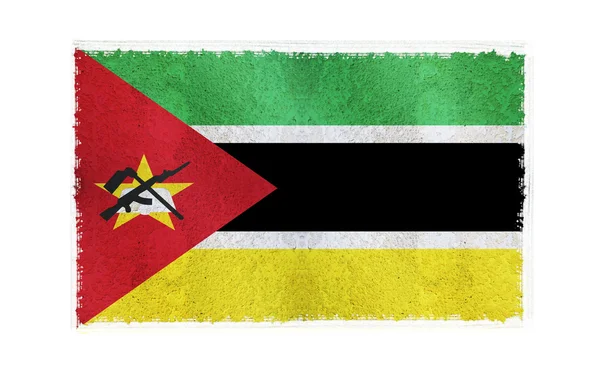 Arka planda Mozambik Cumhuriyeti bayrağı — Stok fotoğraf