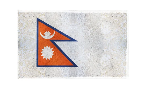 Flagga nepal på bakgrund — Stockfoto