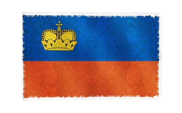 Bandiera del Liechtenstein sullo sfondo — Foto Stock
