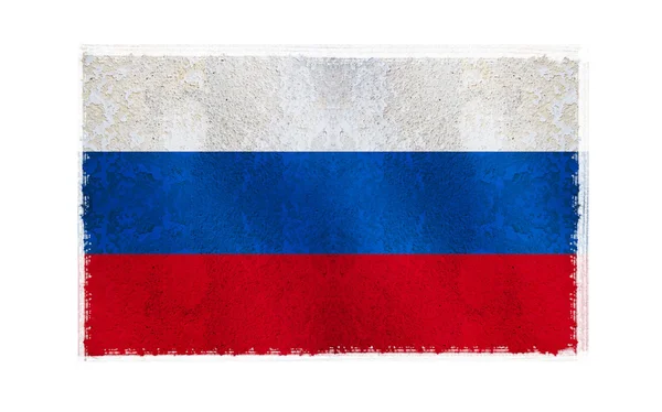 Bandeira da Rússia em segundo plano — Fotografia de Stock