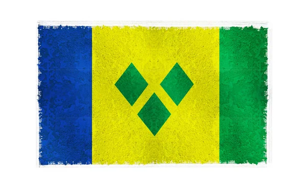 Bandiera di Saint Vincent sullo sfondo — Foto Stock