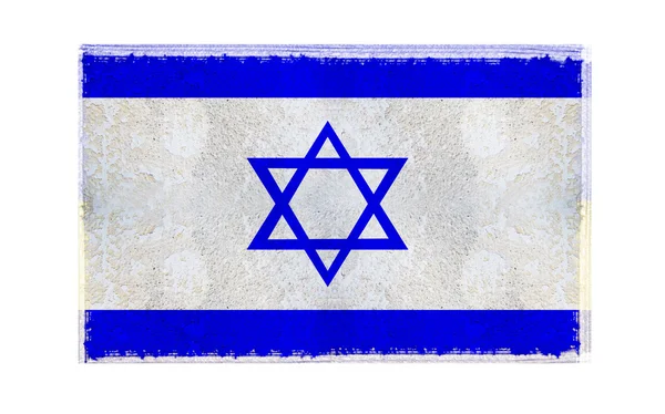 Флаг Израиля на заднем плане — стоковое фото