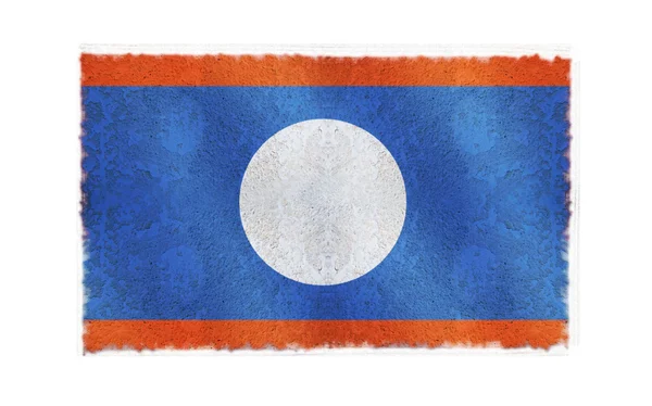 Laos flagga på bakgrund — Stockfoto