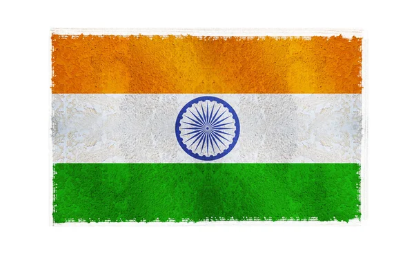 Прапор Індії на тлі — стокове фото