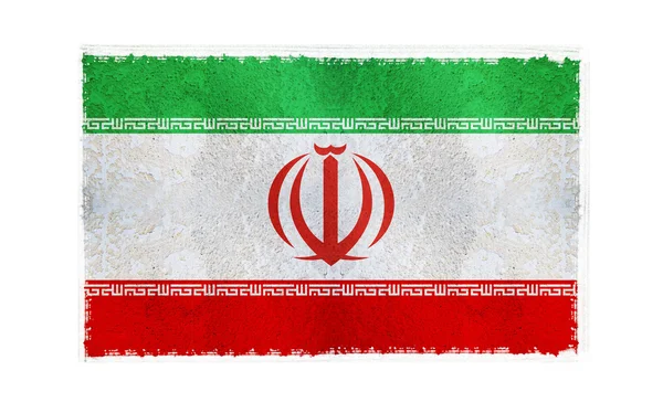 Bandera de Irán en segundo plano — Foto de Stock