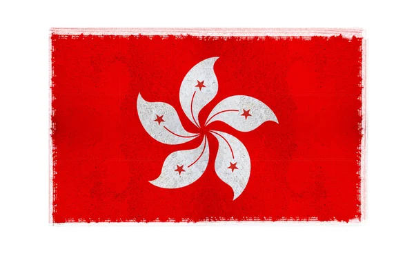 Flag of Hong Kong on background — Stock Photo, Image