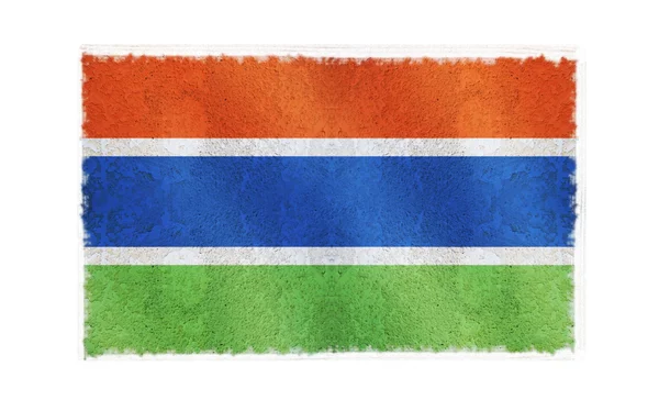 Flagge von Gambia Flagge im Hintergrund — Stockfoto