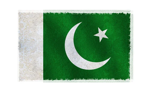 Bandera de Pakistán en el fondo — Foto de Stock