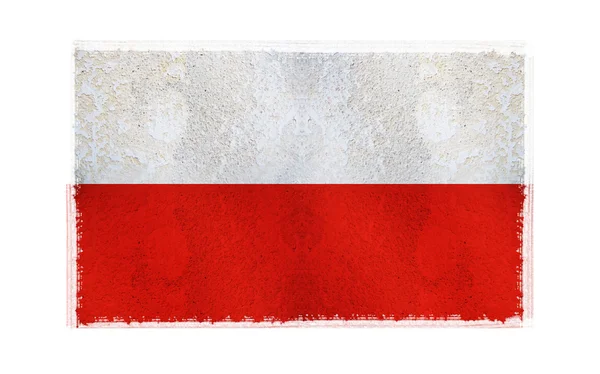 Bandeira da Polónia no fundo — Fotografia de Stock