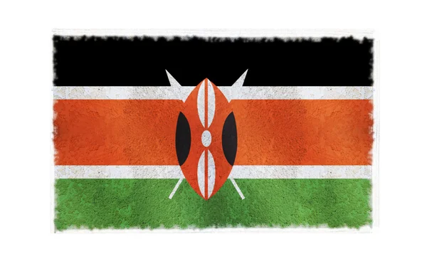 Flagga kenya på bakgrund — Stockfoto