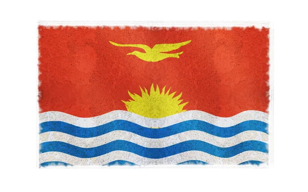 Флаг Кирибати на заднем плане — стоковое фото