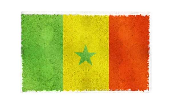 背景にセネガルの国旗 — ストック写真