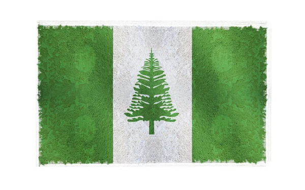 Bandeira de Norfolk Island no fundo — Fotografia de Stock