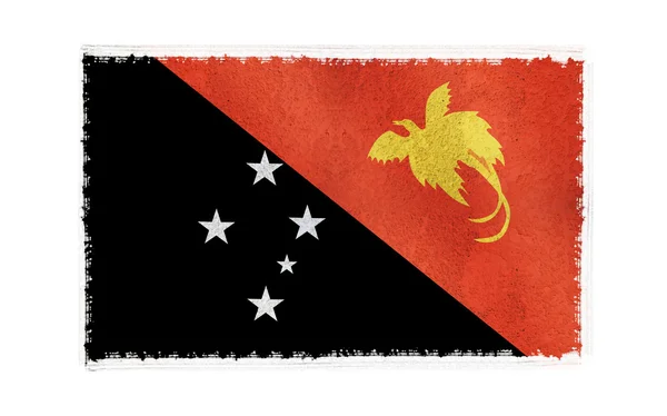 Flag of New Guinea on background, — Stock Photo, Image