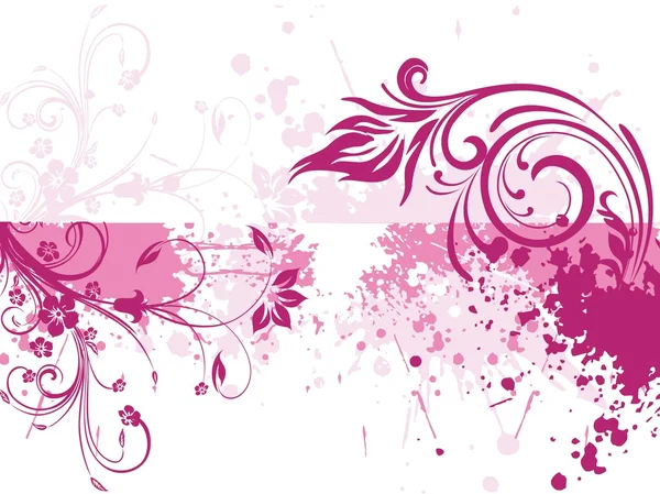 Achtergrond met patroon van roze filigraan — Stockvector