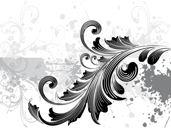 Tache grunge avec motif filigrane — Image vectorielle