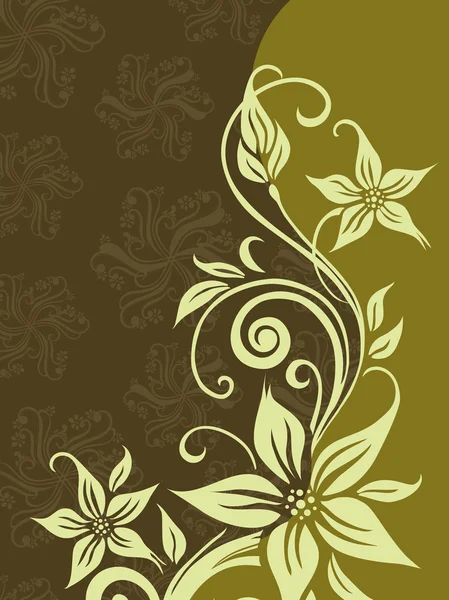 Arrière-plan avec motif de fleurs — Image vectorielle