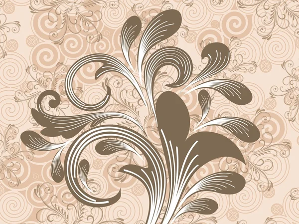 Fond de motif sans couture avec floral — Image vectorielle