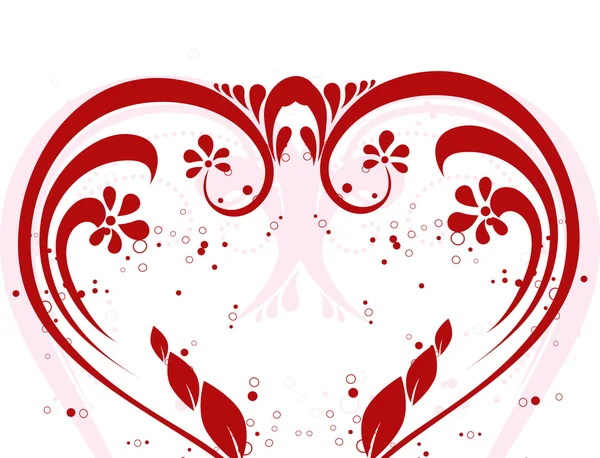 Marron floral avec fond — Image vectorielle