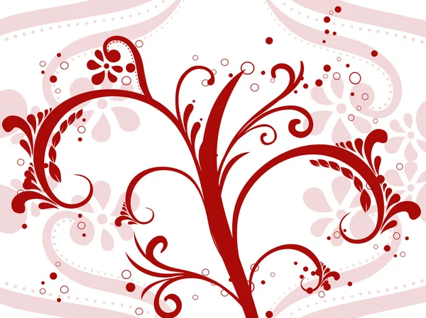 Illustratie van maroon floral — Stockvector