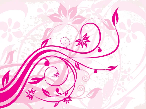 Όμορφο ροζ floral — Διανυσματικό Αρχείο
