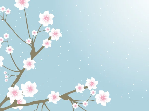 花和芽的分行 — 图库矢量图片