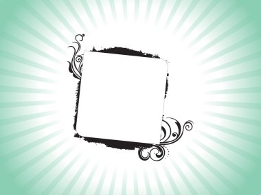 Frame with grunge elements clipart