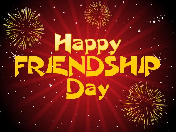 Happy friendship day illustration — Stock Vector