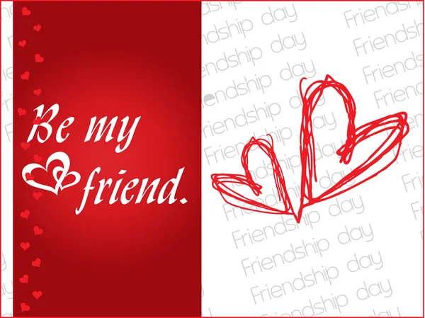 Fond d'écran pour la journée de l'amitié — Image vectorielle